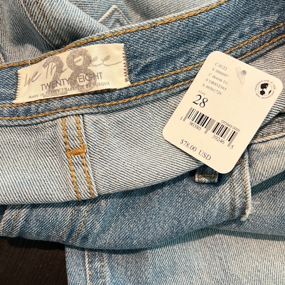 NWT Free People We The Free Maggie Mid-Rise Straight-Leg Jeans 28 - Picture 3 of 5